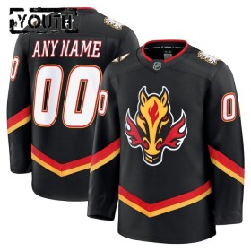 Calgary Flames Trikot Custom Fanatics Premium Schwarz Ausweich - Kinder